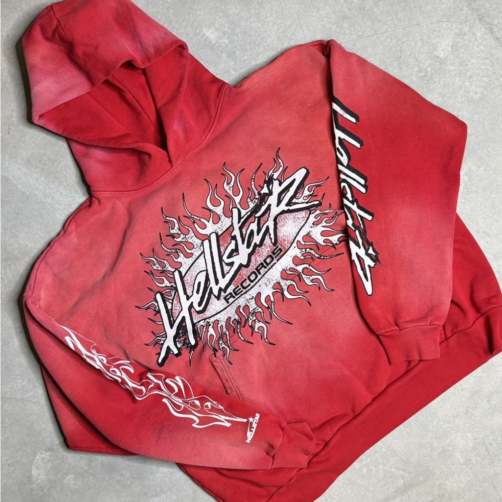 Hellstar Records Red Crewneck Sweater